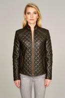 Rosemary Women's Leather Jacket | Derimod Rosemary Women's Leather Jacket | Derimod