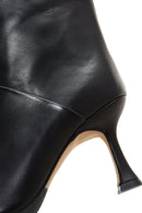 Women's Black Leather Heeled Boots | Derimod Women's Black Leather Heeled Boots | Derimod
