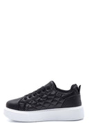Kadın Siyah Kapitone Kalın Tabanlı Kapitone Sneaker | Derimod Kadın Siyah Kapitone Kalın Tabanlı Kapitone Sneaker | Derimod