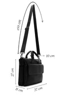 Men's Black Leather Briefcase | Derimod Men's Black Leather Briefcase | Derimod