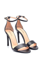 Women's Casual Heeled Leather Sandals | Derimod Women's Casual Heeled Leather Sandals | Derimod