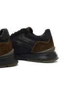 Erkek Yeşil Bağcıklı Deri Sneaker | Derimod Erkek Yeşil Bağcıklı Deri Sneaker | Derimod