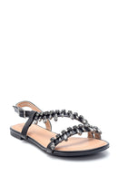 Women's Casual Stone Detailed Sandals | Derimod Women's Casual Stone Detailed Sandals | Derimod