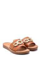 Women's Chain Detailed Slippers | Derimod Women's Chain Detailed Slippers | Derimod