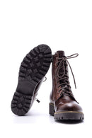 Women's Lace-Up Leather Boots | Derimod Women's Lace-Up Leather Boots | Derimod