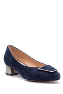Women's Suede Leather Heeled Shoes | Derimod Women's Suede Leather Heeled Shoes | Derimod