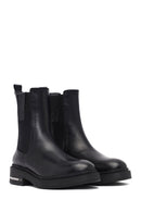 Women's Black Leather Chelsea Boot | Derimod Women's Black Leather Chelsea Boot | Derimod