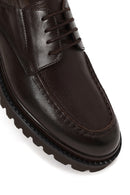 Male Brown Lace-Up Thick-Soled Leather Casual Shoe | Derimod Male Brown Lace-Up Thick-Soled Leather Casual Shoe | Derimod
