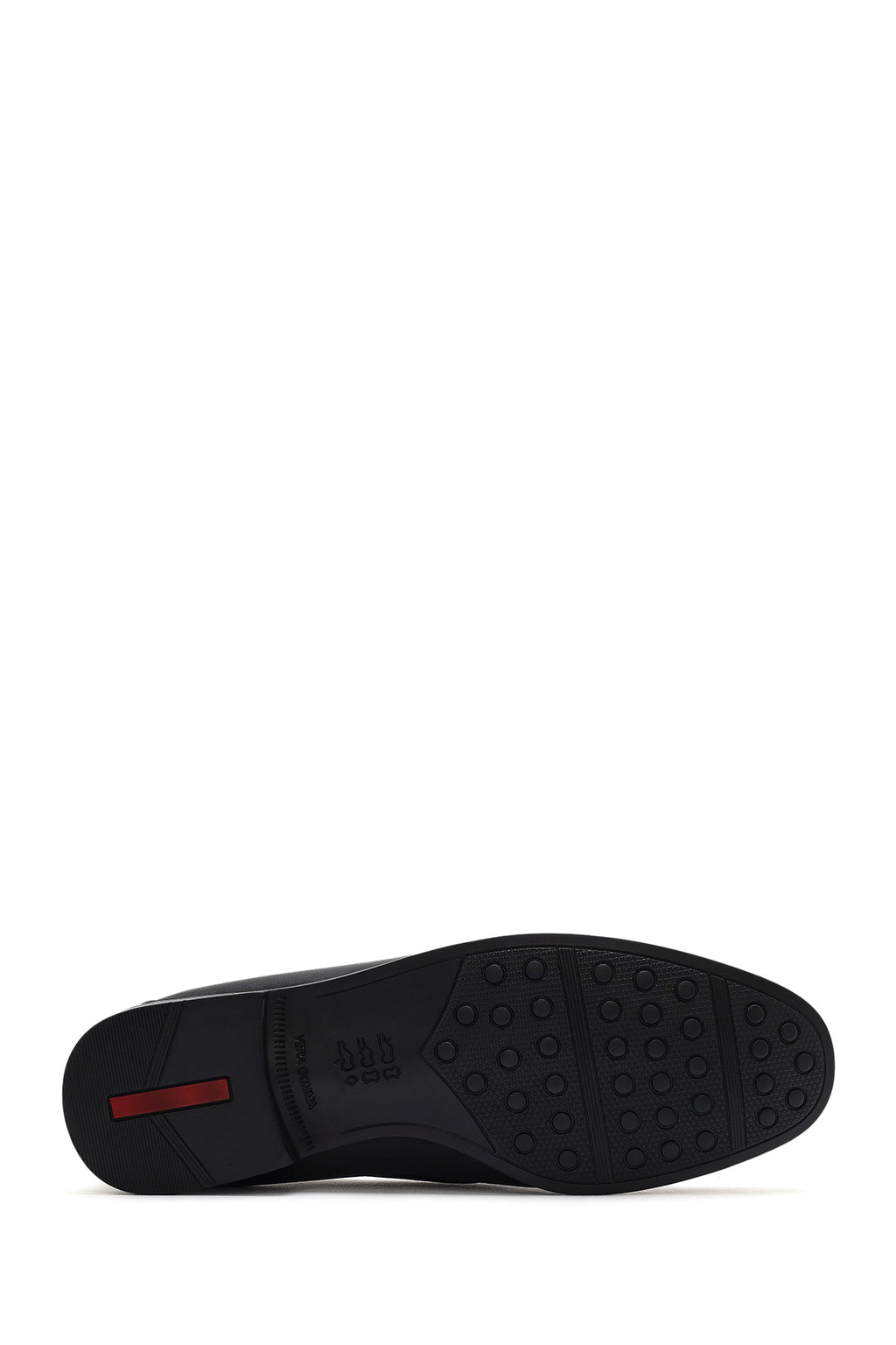Erkek Siyah Püsküllü Deri Casual Loafer