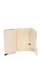 Women's Beige Leather Card Holder | Derimod Women's Beige Leather Card Holder | Derimod