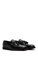 Erkek Siyah Deri Baskılı Casual Loafer | Derimod Erkek Siyah Deri Baskılı Casual Loafer | Derimod