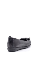 Women's Snake Detailed Leather Ballerinas | Derimod Women's Snake Detailed Leather Ballerinas | Derimod