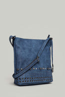 Women's Crossbody Bag with Staple Detail | Derimod Women's Crossbody Bag with Staple Detail | Derimod