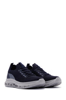 Derimod Zero Men's Navy Blue Lace-Up Thick Sole Sneaker | Derimod Derimod Zero Men's Navy Blue Lace-Up Thick Sole Sneaker | Derimod