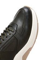 Erkek Haki Deri Sneaker | Derimod Erkek Haki Deri Sneaker | Derimod