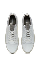 Men's White Leather Sneaker | Derimod Men's White Leather Sneaker | Derimod