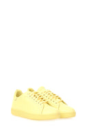 Yellow Women's Leather Sneaker | Derimod Yellow Women's Leather Sneaker | Derimod