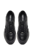 Men's Black Lace-Up Leather Sneaker | Derimod Men's Black Lace-Up Leather Sneaker | Derimod