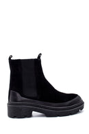 Women's Suede Leather Thick Soled Chelsea Boots | Derimod Women's Suede Leather Thick Soled Chelsea Boots | Derimod