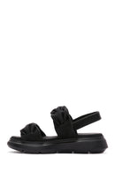 Women's Black Thick Soled Sandals | Derimod Women's Black Thick Soled Sandals | Derimod