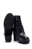 Women's Lace-up Leather Boots | Derimod Women's Lace-up Leather Boots | Derimod