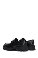 Women's Black Leather Masculine Loafer | Derimod Women's Black Leather Masculine Loafer | Derimod
