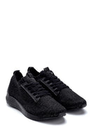 Women's Black Patterned Sneaker | Derimod Women's Black Patterned Sneaker | Derimod