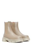 Women's Mink Leather Chelsea Boots | Derimod Women's Mink Leather Chelsea Boots | Derimod