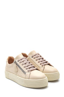 Women's Leather Zipper Sneaker | Derimod Women's Leather Zipper Sneaker | Derimod