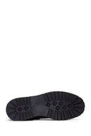 Men's Black Leather Zippered Boots | Derimod Men's Black Leather Zippered Boots | Derimod