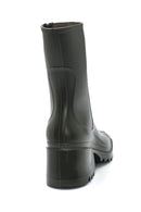 Women's Khaki Heeled Boots | Derimod Women's Khaki Heeled Boots | Derimod