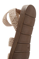 Women's Beige Double Strap Sandals | Derimod Women's Beige Double Strap Sandals | Derimod