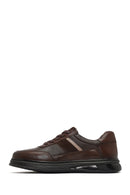 Men's Brown Lace-Up Leather Casual Sneaker | Derimod Men's Brown Lace-Up Leather Casual Sneaker | Derimod