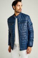 Paco Men's Leather Jacket | Derimod Paco Men's Leather Jacket | Derimod