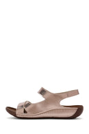 Women's Bronze Strap Comfort Sandals | Derimod Women's Bronze Strap Comfort Sandals | Derimod