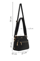 Woman Black Long Strap Shoulder Bag | Derimod Woman Black Long Strap Shoulder Bag | Derimod