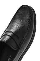 Men's Black Leather Casual Loafer | Derimod Men's Black Leather Casual Loafer | Derimod