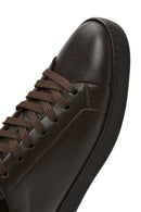 Men's Brown Lace-Up Leather Sneaker | Derimod Men's Brown Lace-Up Leather Sneaker | Derimod