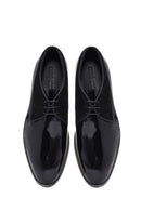Men's Black Laced Patent Leather Classic Shoes | Derimod Men's Black Laced Patent Leather Classic Shoes | Derimod