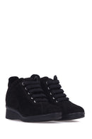 Wedge Heeled Women's Suede Shoes | Derimod Wedge Heeled Women's Suede Shoes | Derimod