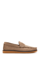 Erkek Bej Deri Casual Loafer | Derimod Erkek Bej Deri Casual Loafer | Derimod