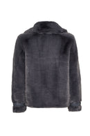 Kitzbuhel Women's Gray Teddy Coat | Derimod Kitzbuhel Women's Gray Teddy Coat | Derimod