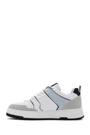 Kadın Beyaz Süet Detaylı Sneaker | Derimod Kadın Beyaz Süet Detaylı Sneaker | Derimod