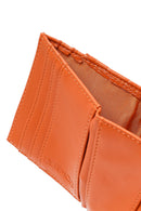 Woman Orange Quilted Card Holder | Derimod Woman Orange Quilted Card Holder | Derimod