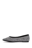 Women's Black Stone Ballet Ballet | Derimod Women's Black Stone Ballet Ballet | Derimod