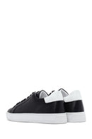 Men's Black Lace-up Leather Sneaker | Derimod Men's Black Lace-up Leather Sneaker | Derimod