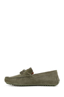 Men's Khaki Suede Leather Casual Loafer | Derimod Men's Khaki Suede Leather Casual Loafer | Derimod