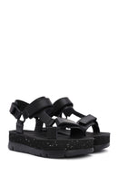 Camper Women's Black Oruga Up Thick Soled Sandals | Derimod Camper Women's Black Oruga Up Thick Soled Sandals | Derimod