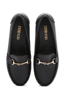 Kadın Siyah Dolgu Topuk Loafer | Derimod Kadın Siyah Dolgu Topuk Loafer | Derimod