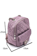 Women's Square Pattern Backpack | Derimod Women's Square Pattern Backpack | Derimod